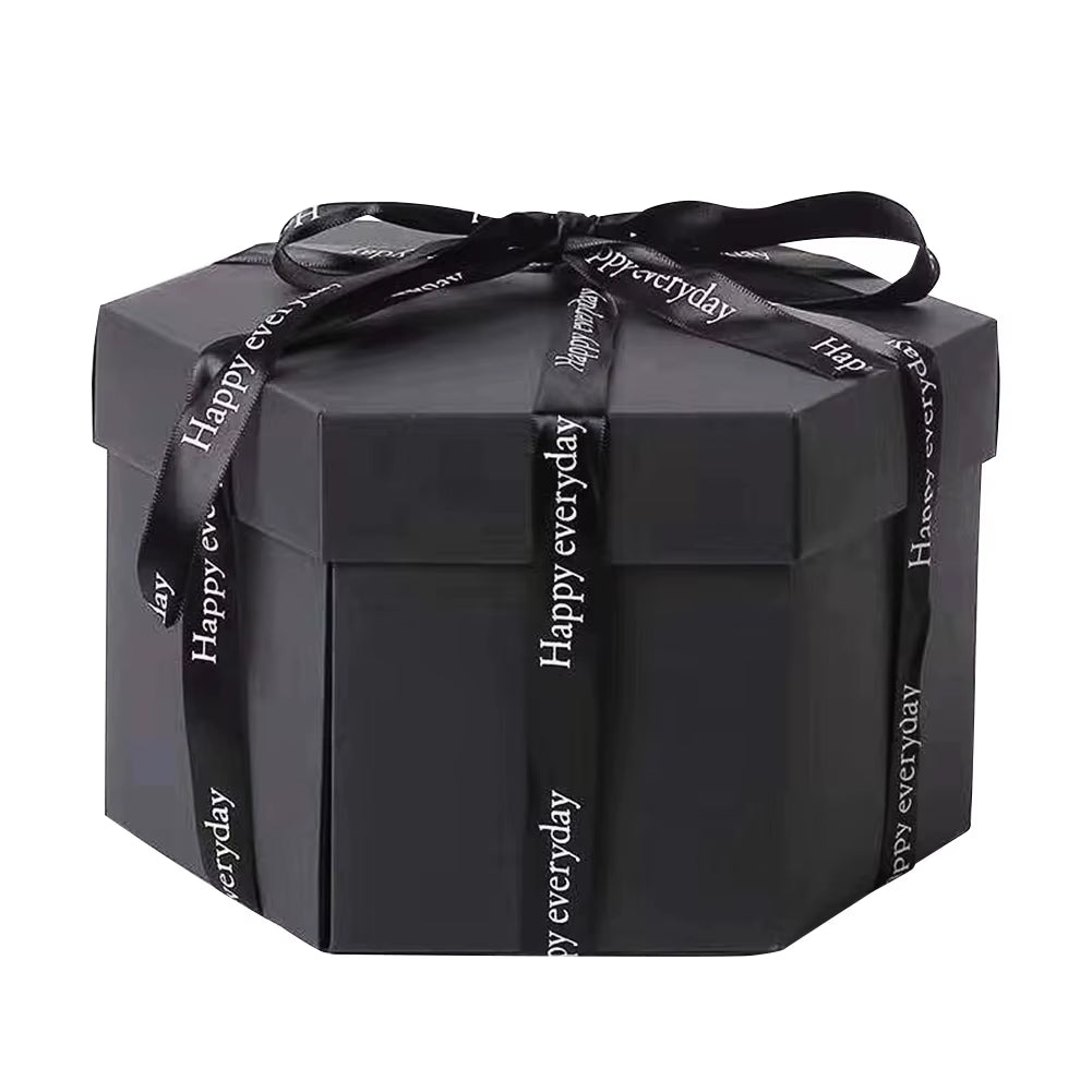 Surprise Your Loved Ones with Our Handmade Hexagonal Explosion Gift Box - Perfect for Weddings, Anniversaries, and Valentine's Day!