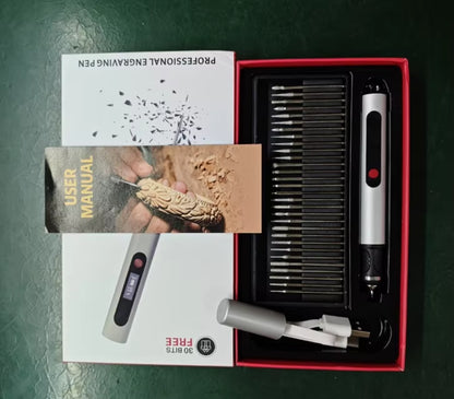Unlock Your Creativity with the 32PCS Cordless Electric Engraving Pen Kit – Perfect for Metal, Glass, and More!
