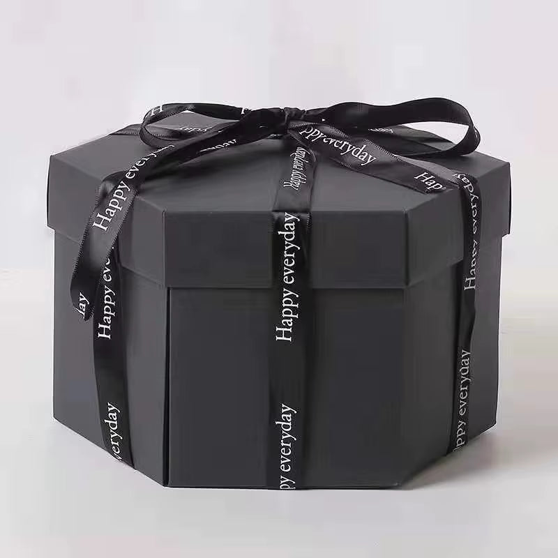 Surprise Your Loved Ones with Our Handmade Hexagonal Explosion Gift Box - Perfect for Weddings, Anniversaries, and Valentine's Day!